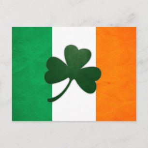 Irland Kleeblatt Postcard Postkarte