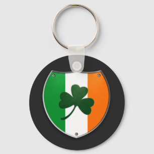 Irland-Kleeblatt-Schild-Schlüsselanhänger Schlüsselanhänger