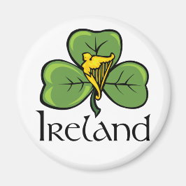 Irland Kleeblatt und Harnstoff Magnet