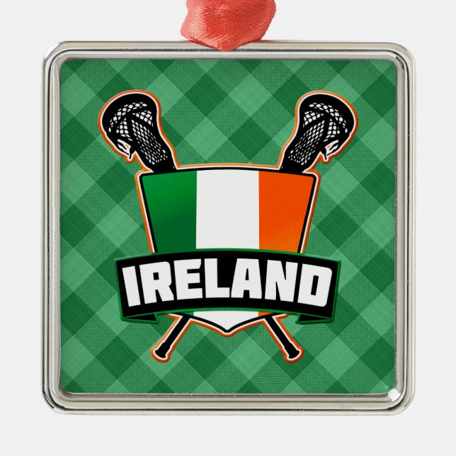 Irland Lacrosse Irish Ornament Aus Metall (Vorne)
