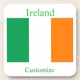 Irland Landesflagge Thunder_Cove Getränkeuntersetzer