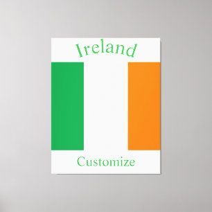 Irland Landesflagge Thunder_Cove Leinwanddruck
