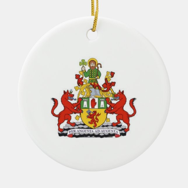 Irland Landkreis Antrim Keramik Weihnachtsschmuck (Vorne)