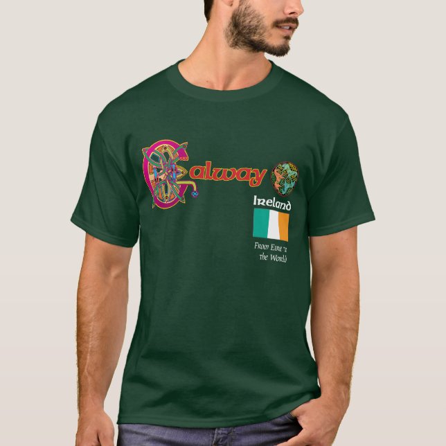 Irland-Landkreis-Galway-Dunkelheits-T-Shirt T-Shirt (Vorderseite)
