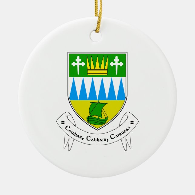 Irland Landkreis Kerry Keramik Weihnachtsschmuck (Vorne)