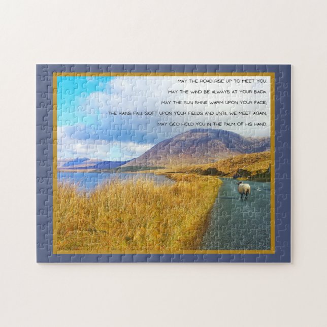 Irland Landschaftliches Foto mit irischem Sprichwo (Horizontal)