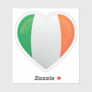 Irland Liebe Icon Aufkleber
