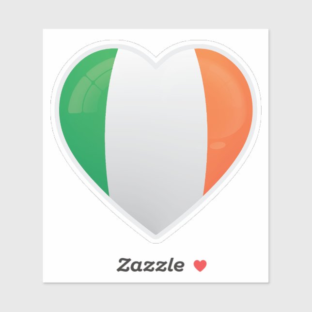 Irland Liebe Icon Aufkleber (Blatt)