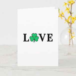 IRLAND Liebe Kleeblatt Shamrock Allzweckdecke Karte