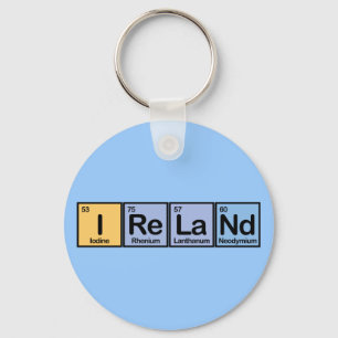 Irland machte von den Elementen Schlüsselanhänger