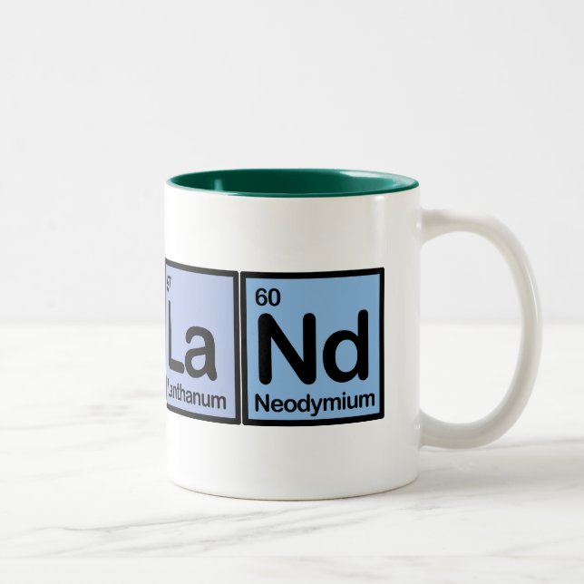Irland machte von den Elementen Zweifarbige Tasse (Rechts)