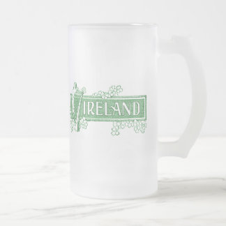 Irland Milchglas-Tasse Mattglas Bierglas