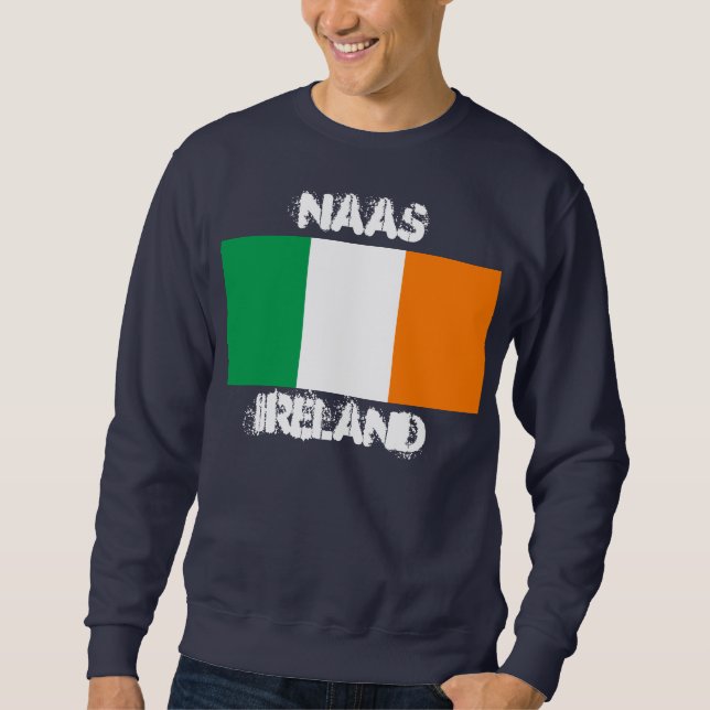 Irland mit irischer Flagge Sweatshirt (Vorderseite)
