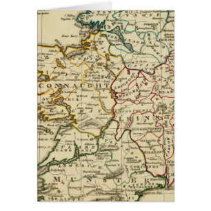 Irland mit umrissenen Grenzen