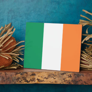 Irland Nationalflagge, Irischer Standard, Banner Fotoplatte