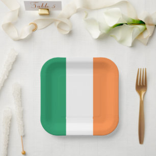 Irland Nationalflagge, Irischer Standard, Banner Pappteller