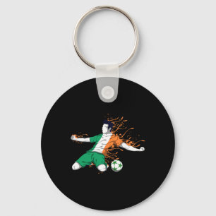 Irland Nationalfußball - Irische Flagge Fußbal Lie Schlüsselanhänger