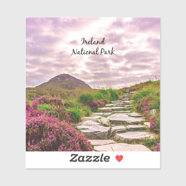 Irland Nationalpark Aufkleber (Blatt)