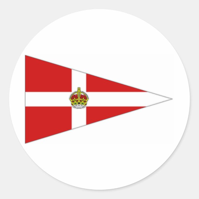 Irland Penner Runder Aufkleber (Vorderseite)