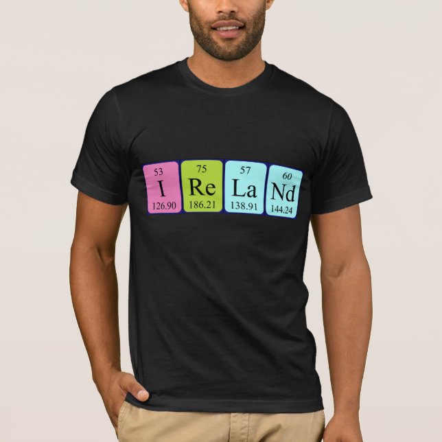 Irland Periodisches Shirt der Tabellenbezeichnung (Vorderseite)
