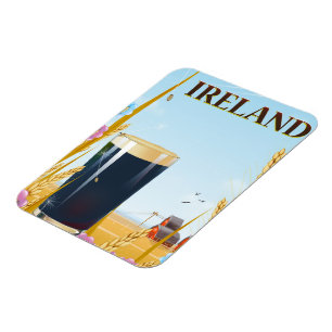 Irland Pint Landschaft Reiseplakat Magnet