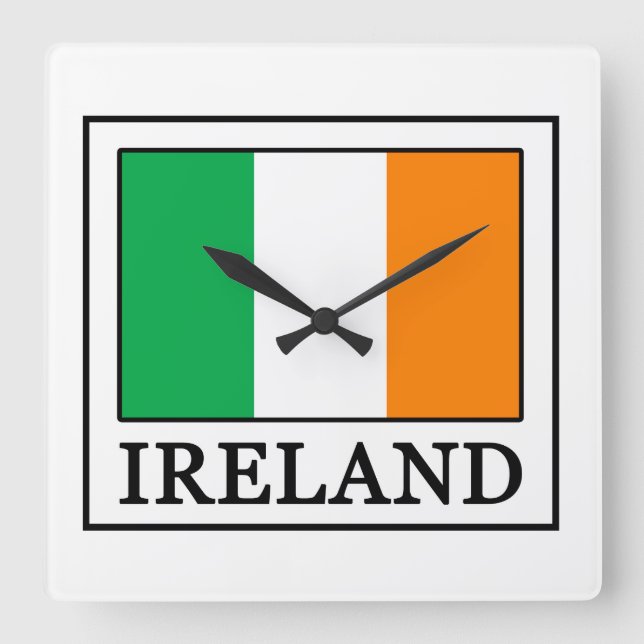 Irland Quadratische Wanduhr (Vorderseite)