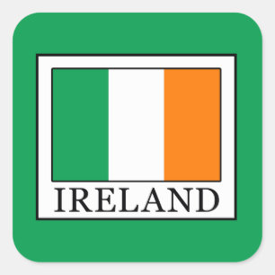 Irland Quadratischer Aufkleber