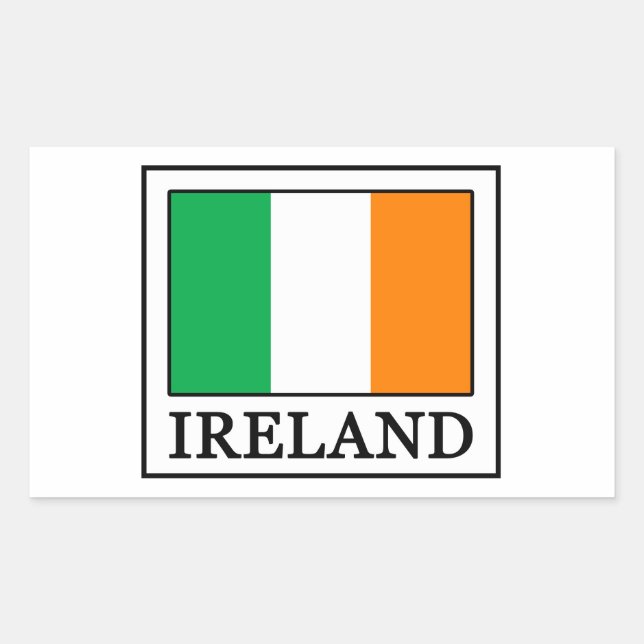 Irland Rechteckiger Aufkleber (Vorderseite)