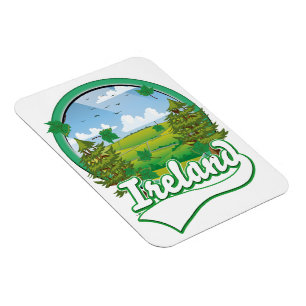 Irland Reise Logo Magnet