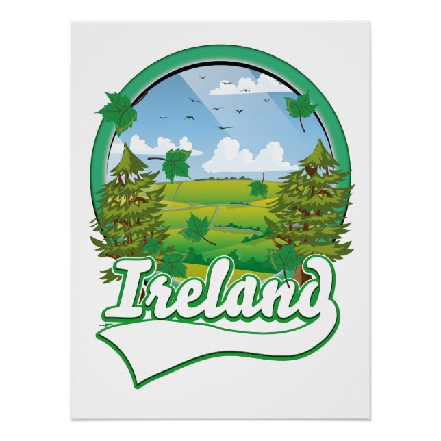 Irland Reiselogo Poster (Vorderseite)