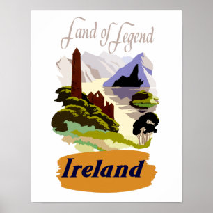 Irland Reiseplakat Poster