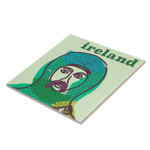 Irland Ritter Vintage Reiseplakat Fliese