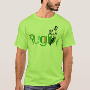 Irland-Rugby-Fan-T - Shirt-Durchlauf-Ball T-Shirt