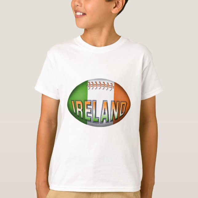 Irland-Rugbyball T-Shirt (Vorderseite)