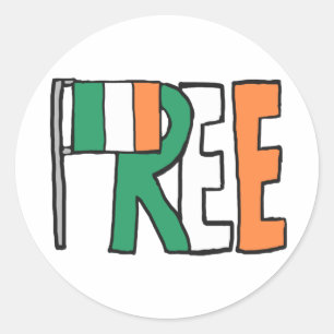 Irland Runder Aufkleber