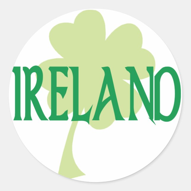 Irland Runder Aufkleber (Vorderseite)