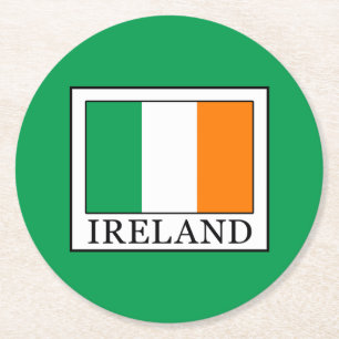 Irland Runder Pappuntersetzer