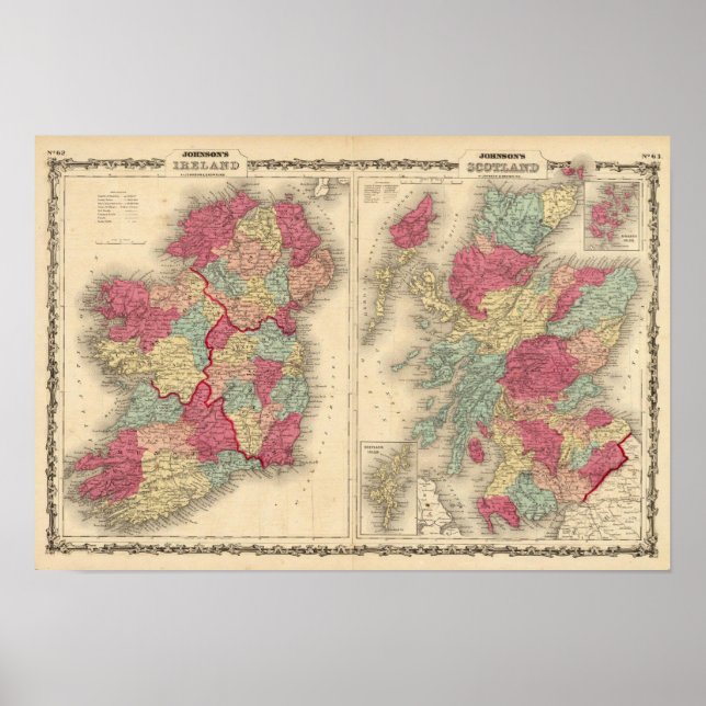 Irland Schottland Poster (Vorne)