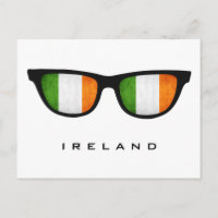 Irland Shades Custom Text & Color Postcard