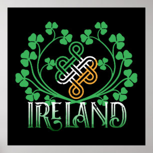 IRLAND SHAMROCK POSTER