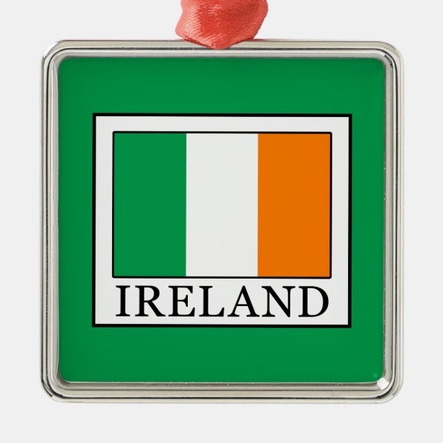 Irland Silbernes Ornament (Vorne)