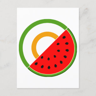 IRLAND STEHT MIT PALÄSTINA - Wassermelone Begleitkarte