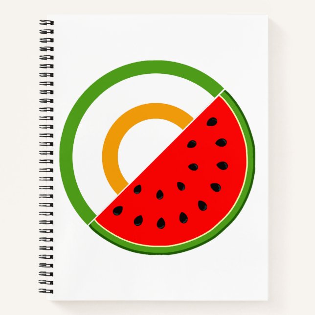 IRLAND STEHT MIT PALÄSTINA - Wassermelone Notizbuch (Vorderseite)