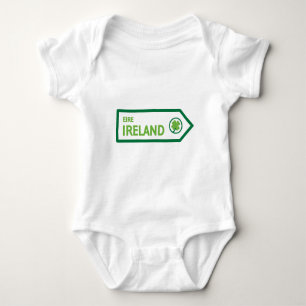 Irland-Straßenschild Baby Strampler