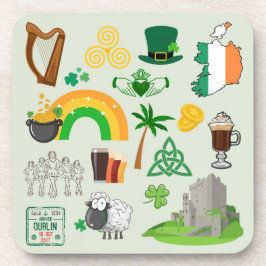 Irland Symbole Getränkeuntersetzer