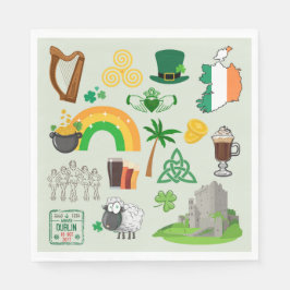 Irland Symbole Serviette