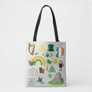 Irland Symbole Tasche