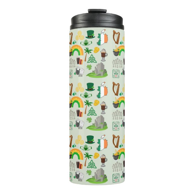 Irland Symbole Thermosbecher (Vorderseite)