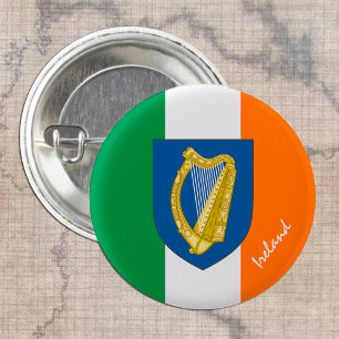 Irland-Taste, patriotische irische Flaggenmode Button