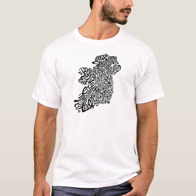 Irland Typoraphy T-Shirt (Vorderseite)